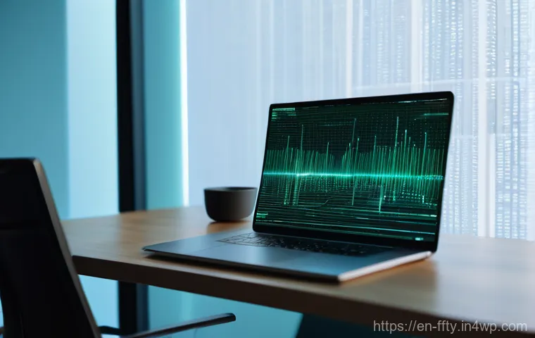 AI 기반 피싱 방지 기술 - **AI-Powered Behavioral Analytics in a Secure Workspace**
    A wide shot of a modern, minimalist ho...